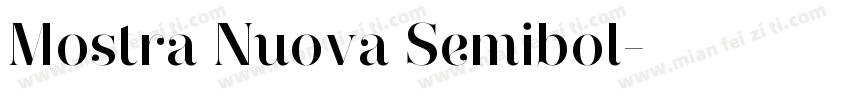 Mostra Nuova Semibol字体转换